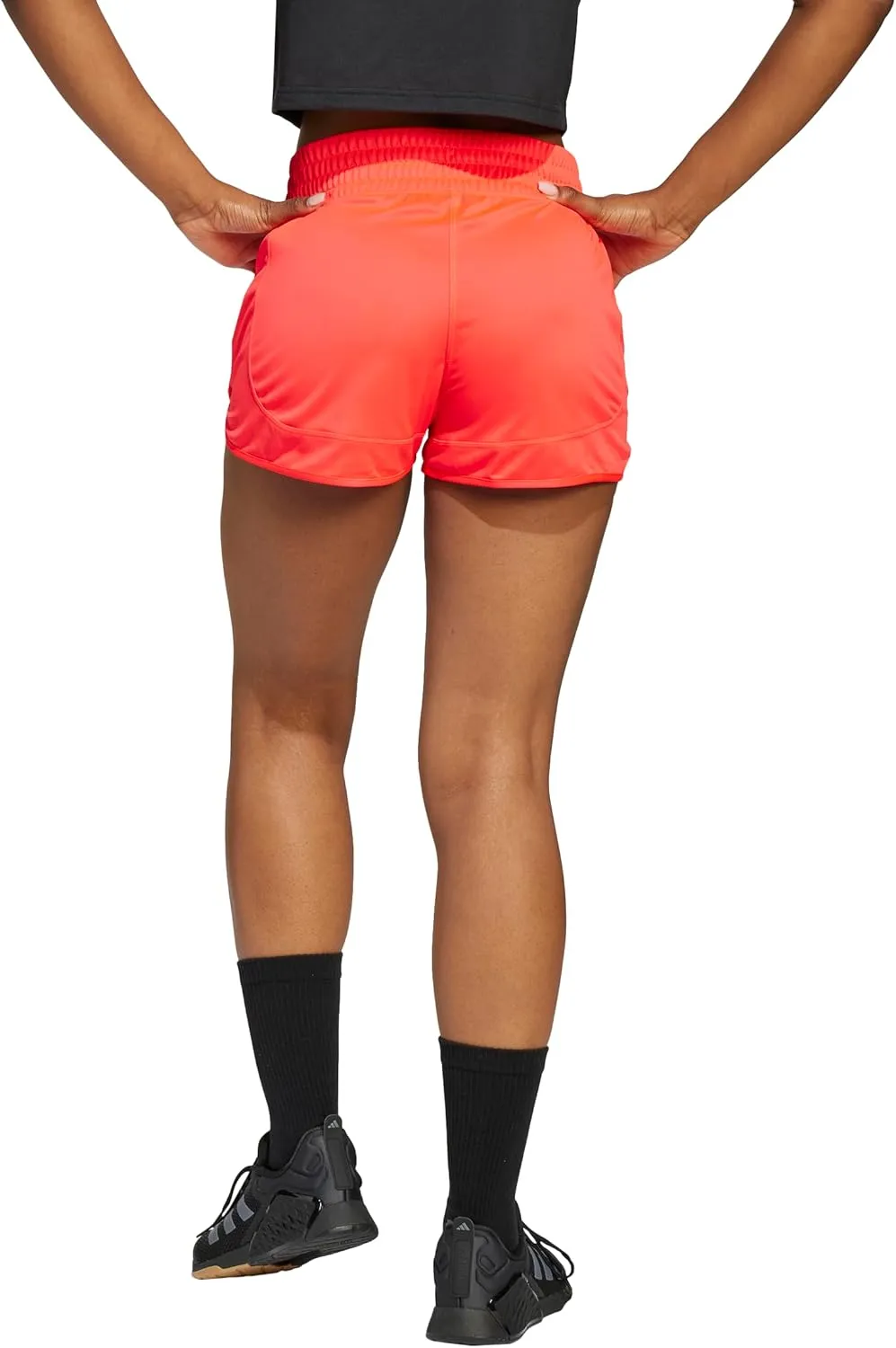 adidas Women's Pacer Essentials Knit High-Rise Training Shorts