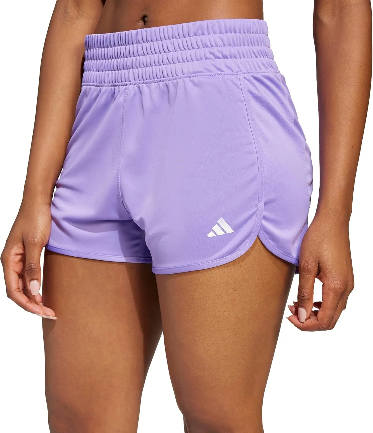 adidas Women's Pacer Essentials Knit High-Rise Training Shorts
