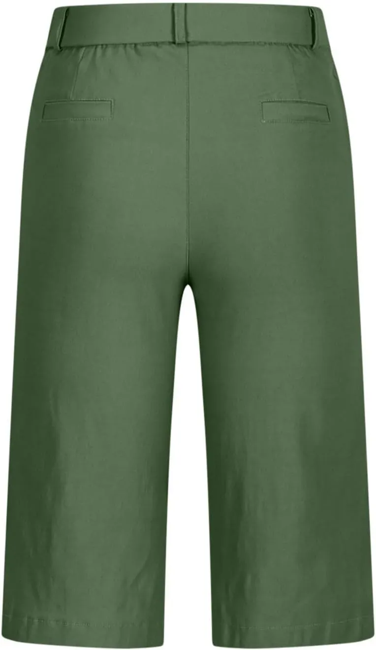 Bermuda Shorts for Women Knee Length Casual High Waisted Chino Shorts with Pockets 2025 Work Comfy Straight Leg Outfits