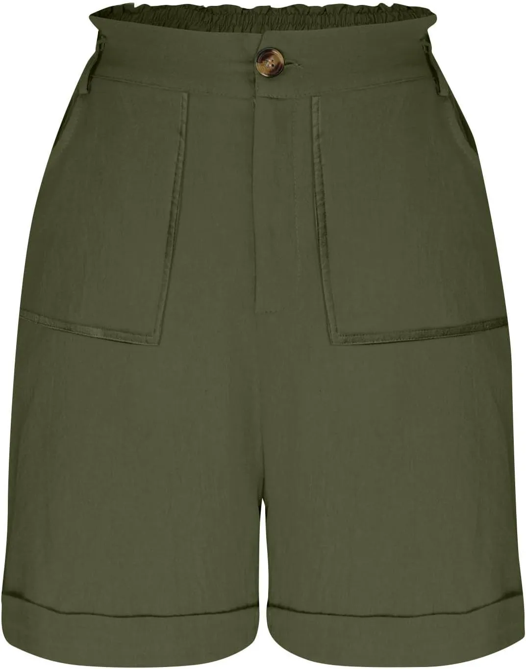 Bermuda Shorts for Women,Summer Casual High Waisted Knee Length Shorts with Pockets Trendy 2025 Vacation Clothes