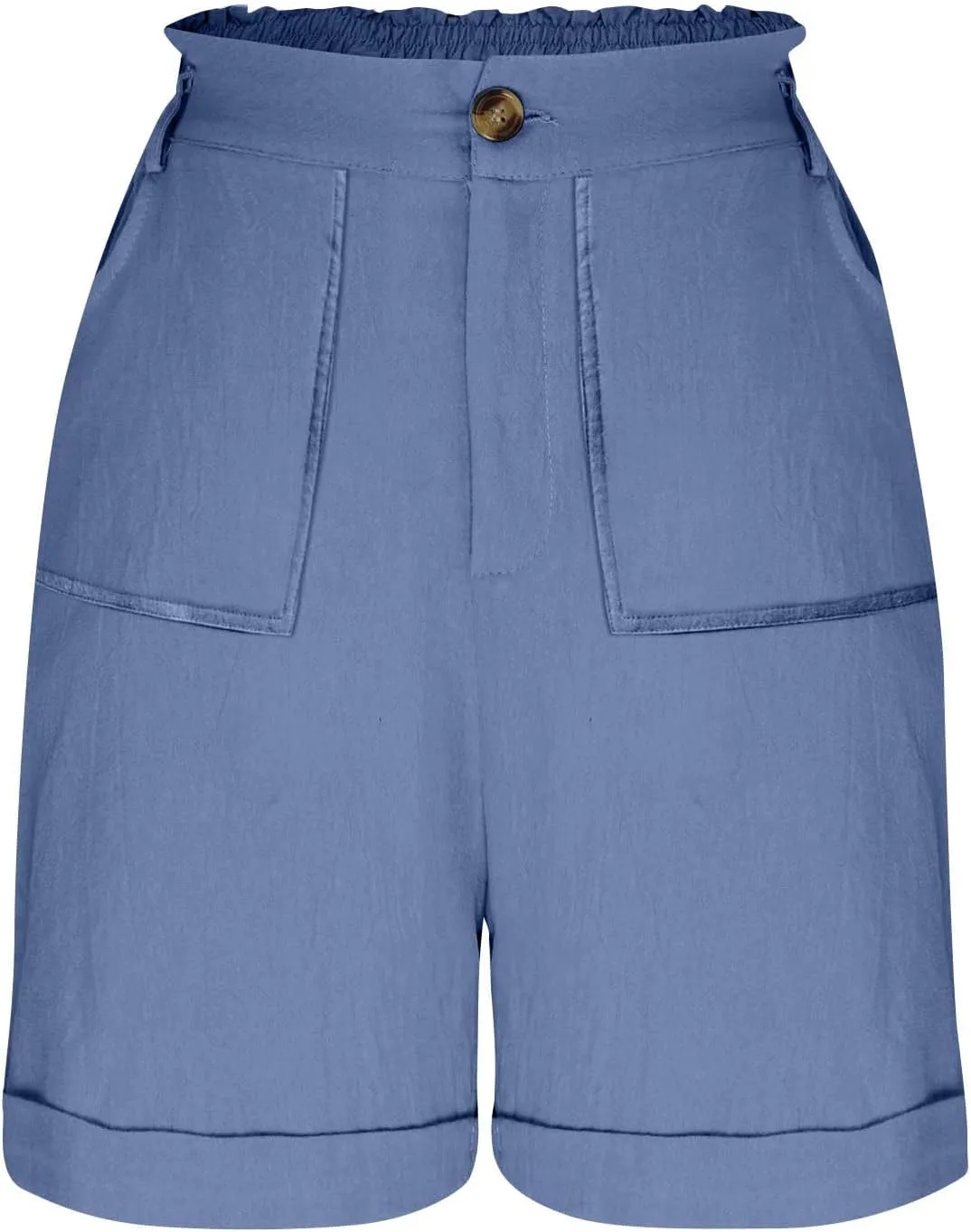 Bermuda Shorts for Women,Summer Casual High Waisted Knee Length Shorts with Pockets Trendy 2025 Vacation Clothes
