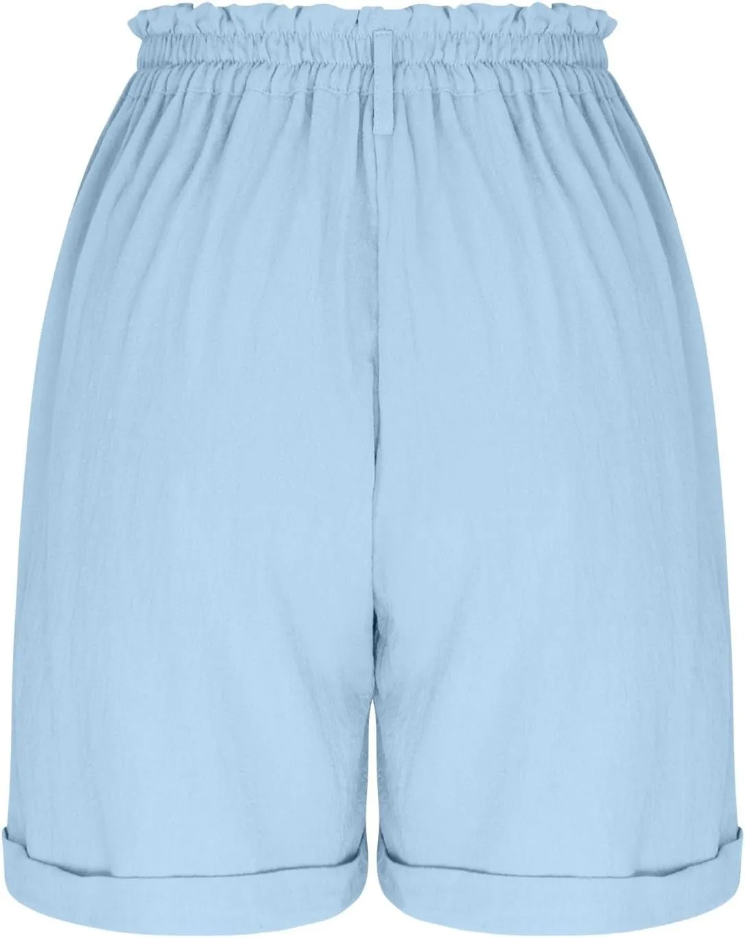 Bermuda Shorts for Women,Summer Casual High Waisted Knee Length Shorts with Pockets Trendy 2025 Vacation Clothes