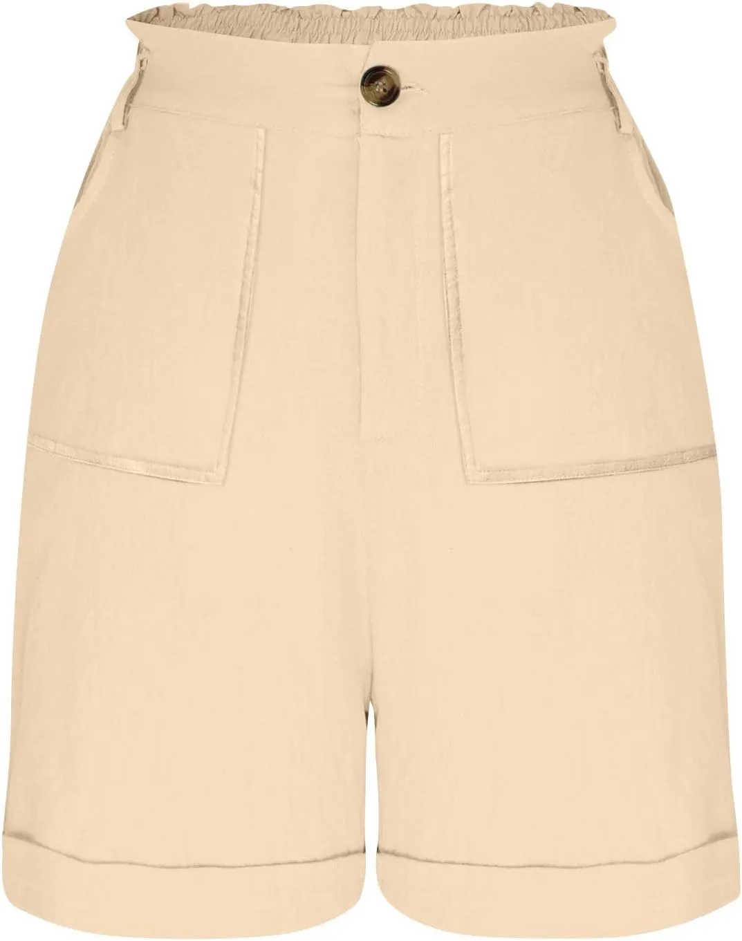 Bermuda Shorts for Women,Summer Casual High Waisted Knee Length Shorts with Pockets Trendy 2025 Vacation Clothes