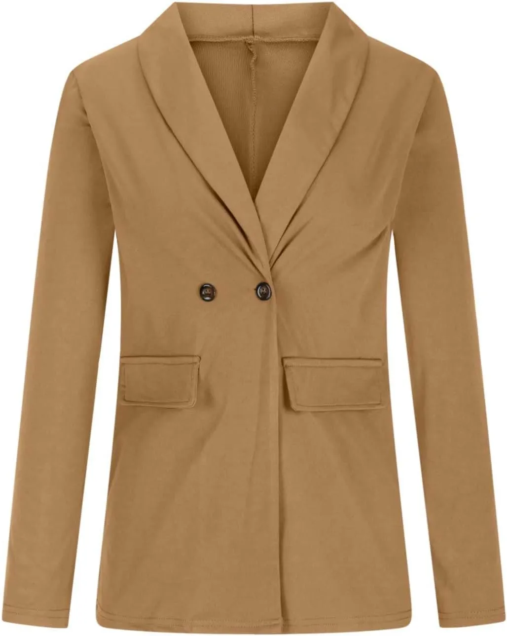 Blazer for Women Long Sleeve Lapel Open Front Business Casual Workwear Coat Solid Trendy Office Work Tailored Jackets