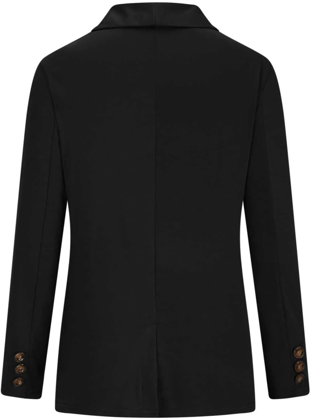 Blazer for Women Long Sleeve Lapel Open Front Business Casual Workwear Coat Solid Trendy Office Work Tailored Jackets