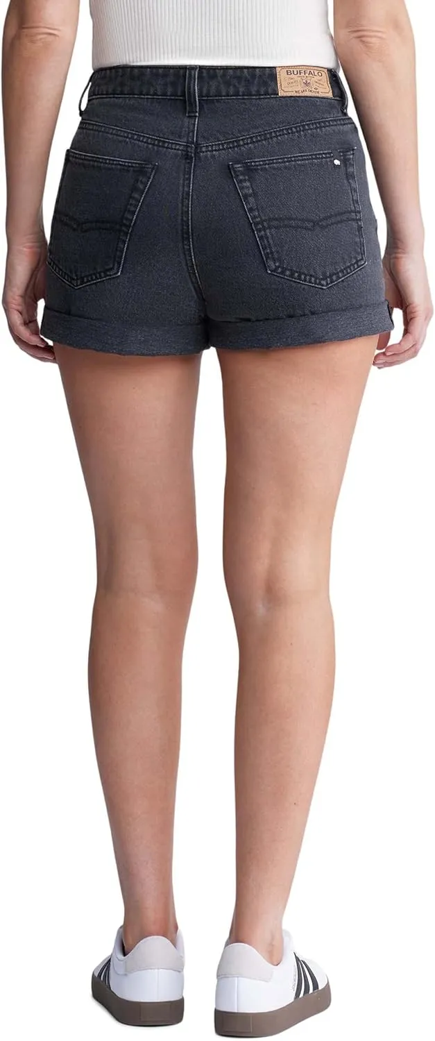 Buffalo David Bitton Women's Goldie High Rise Relaxed Denim Short