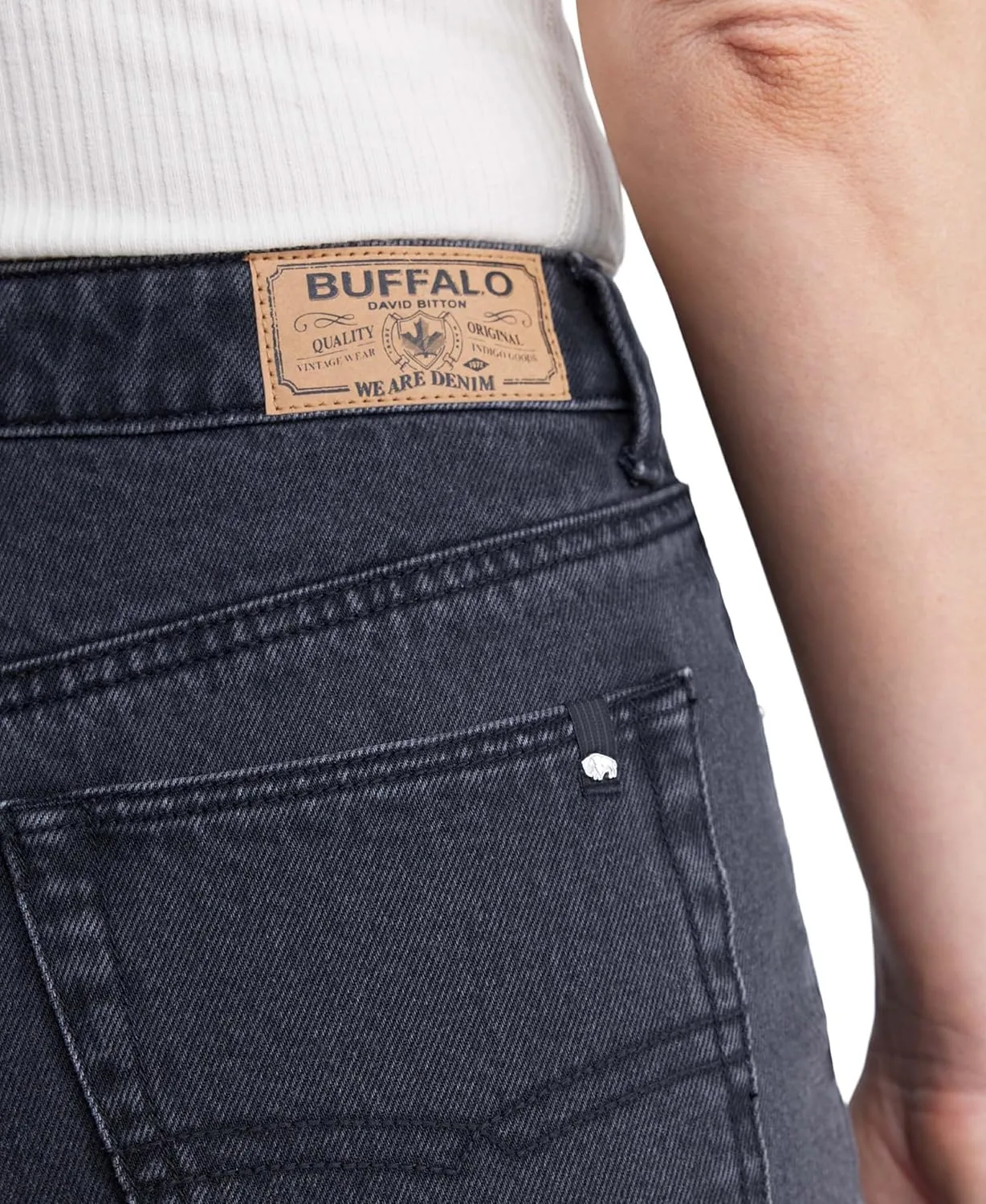 Buffalo David Bitton Women's Goldie High Rise Relaxed Denim Short