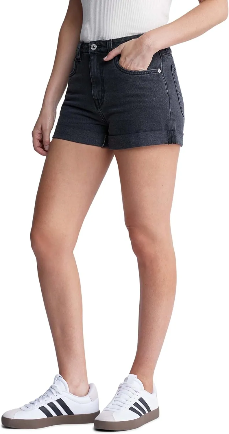Buffalo David Bitton Women's Goldie High Rise Relaxed Denim Short