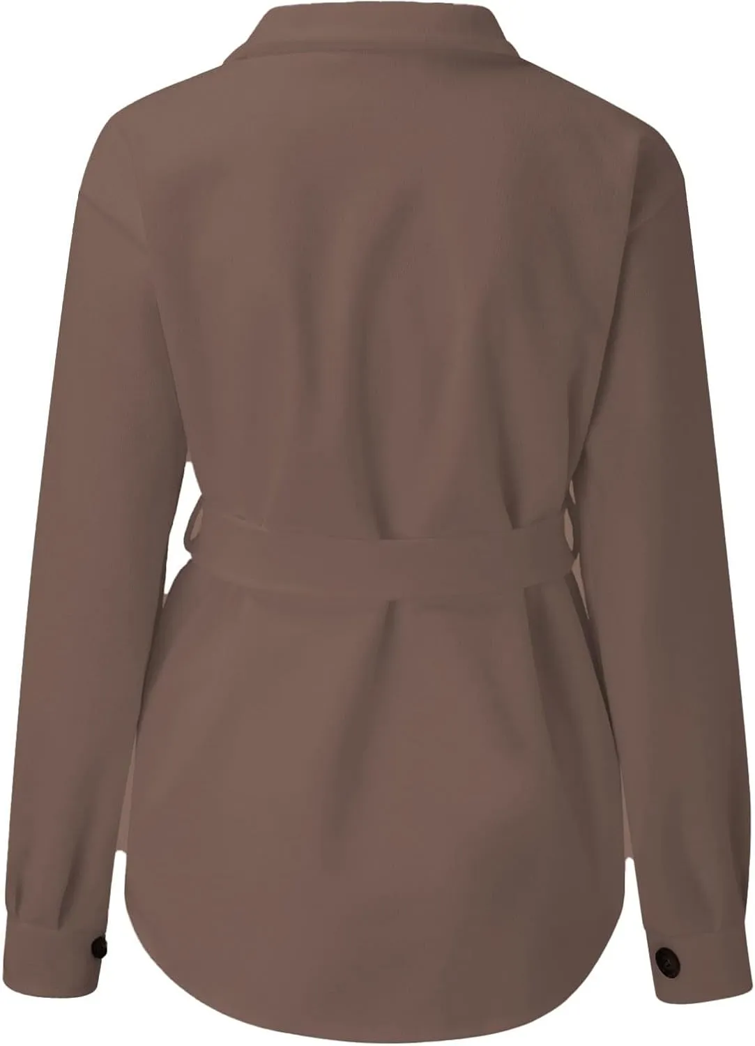 cooki Winter Coats for Women 2024 Women's Wool Blend Pea Coat Single Breasted Stand Collar Trench Coat with Belt Jacket