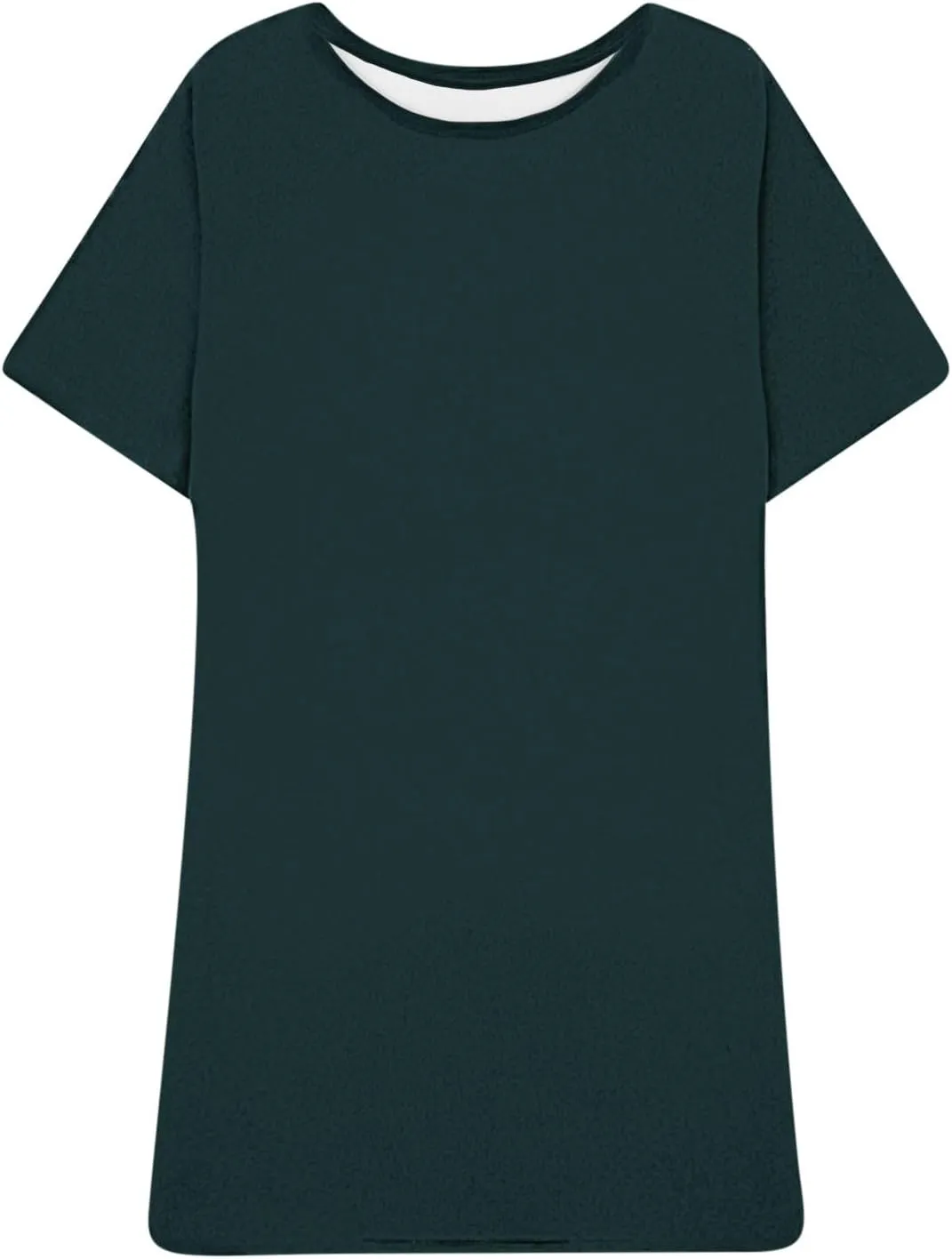 Dresses for Women 2025,Short Sleeve Crewneck Casual Spring Dress Trendy Loose Summer Dress Flowy Short Shift Dress