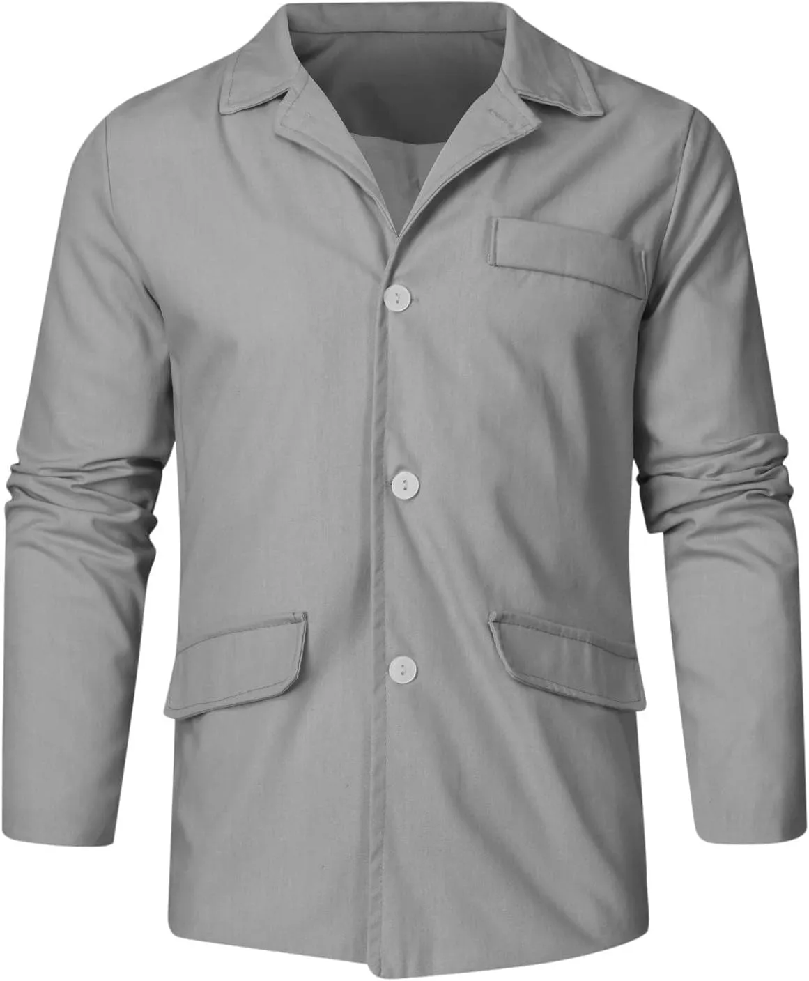 evzosrz Mens Casual Suit Blazer Jackets Slim Fit Lightweight Tailored Blazer Linen Cotton Blazer Jackets Fall Sports Coats