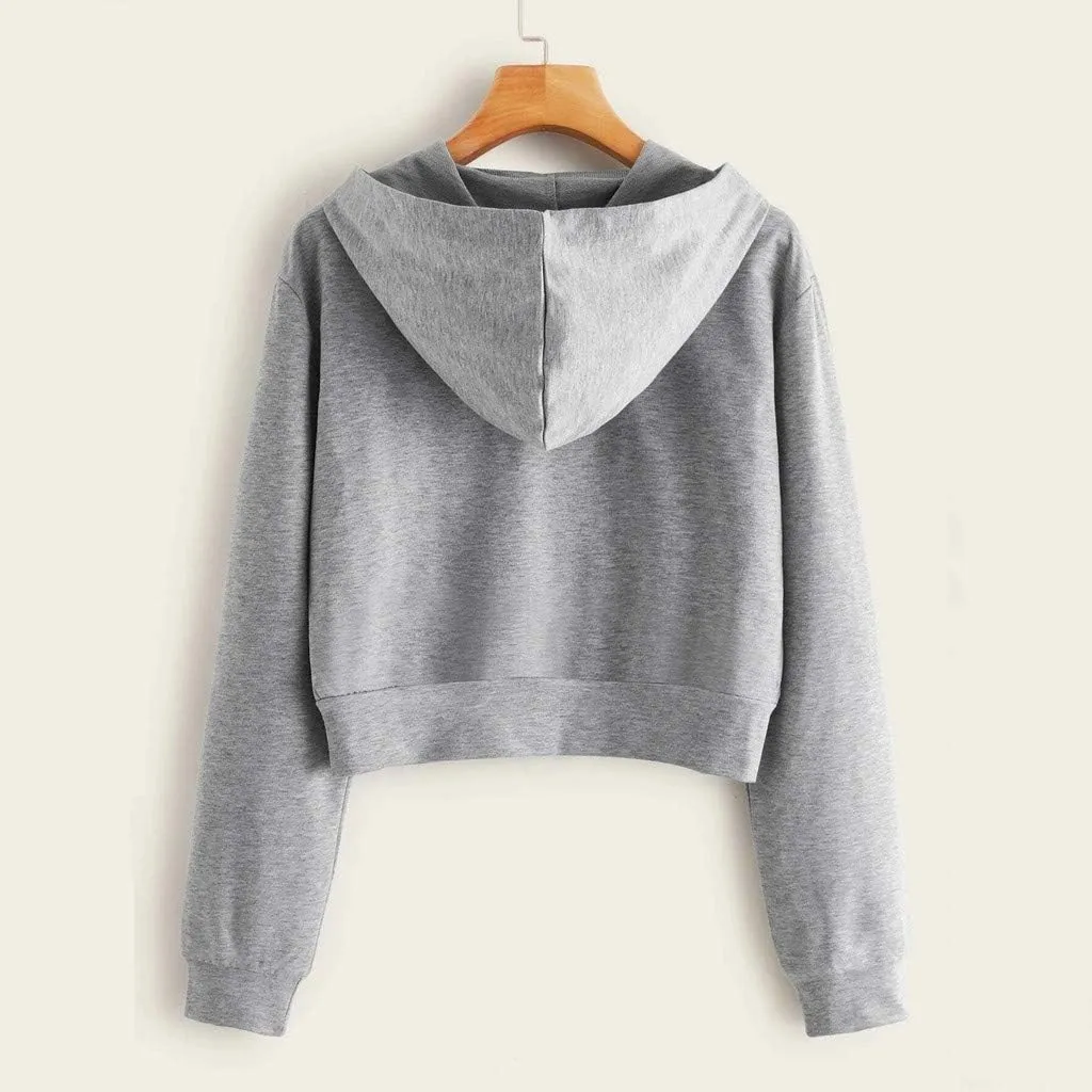 Fleece Jacket Women Full Zip Comfort Jackets Zip Up Sweatshirt Hoodie Oversized for Women Crop Fashion Loose Dressy