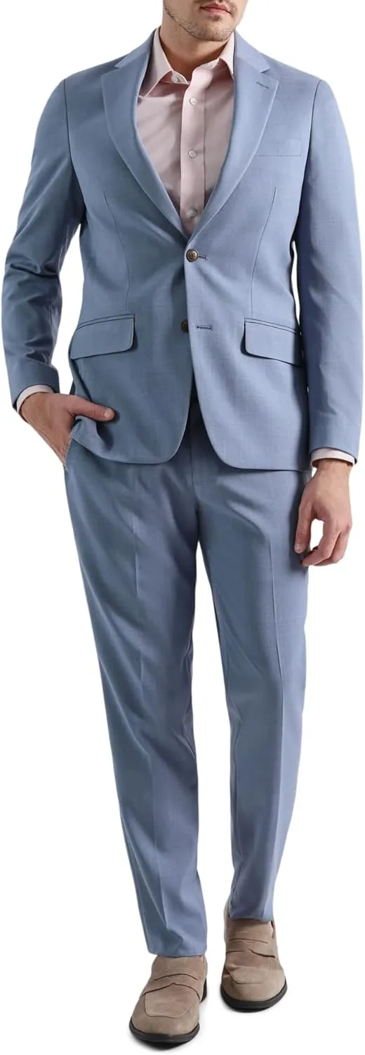 Haggar Men's Smart Wash with Repreve Slim Fit Suit Separates-Pants & Jackets