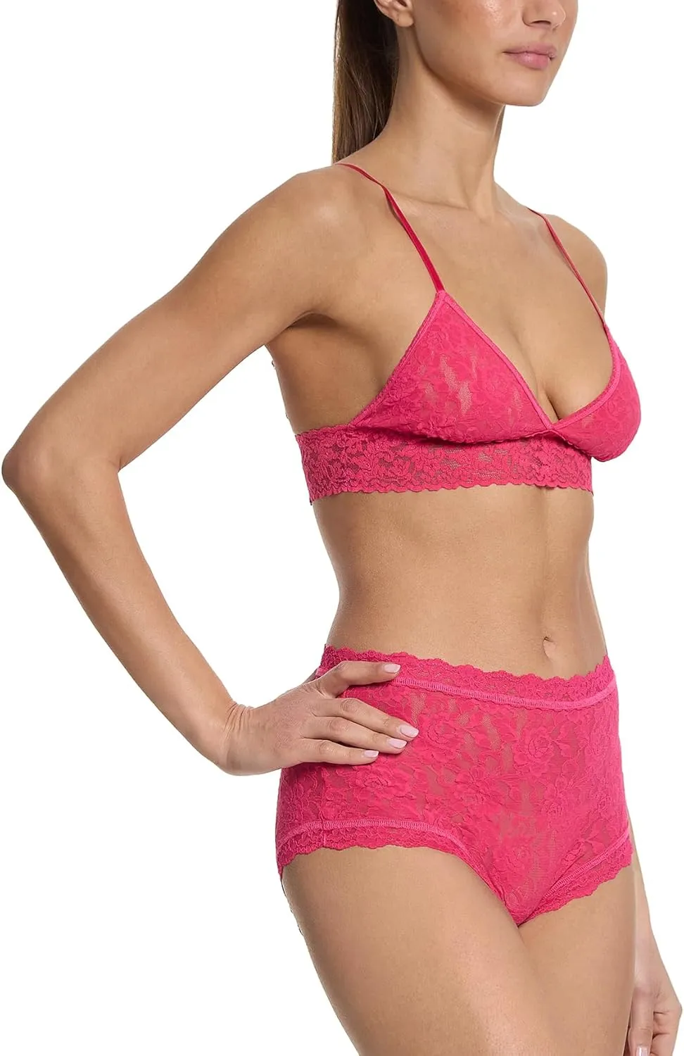 hanky panky Women's Signature Lace High Rise Boy Shorts