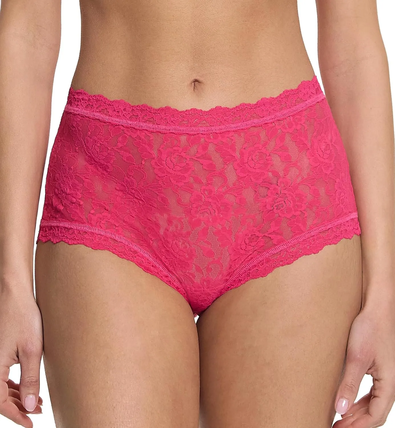 hanky panky Women's Signature Lace High Rise Boy Shorts