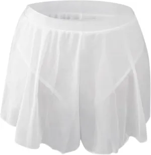 High Rise Shorts Mini Pleated Skirts Womens Sexy Flowy Ruffled Pole Dance Skirts Culottes Hot Pants Dancing Underwear