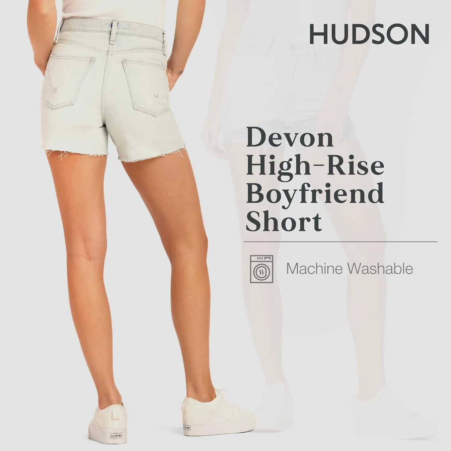 HUDSON Women's Devon High-Rise Boyfriend Short