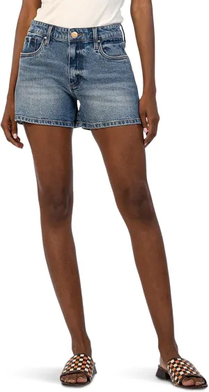 KUT from the Kloth Women's Jane High-Rise Shorts with Five Pockets with Regular Hem