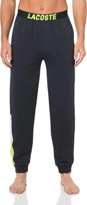 Lacoste mens Oversized Logo Fleece Pajama Pants