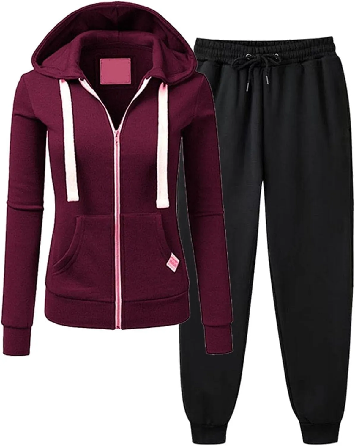 Lastesso Women Workout Sets Soft Tracksuit Outfits Casual Loose Jackets with Pockets Oversized Sweatsuits Lounge Outfits