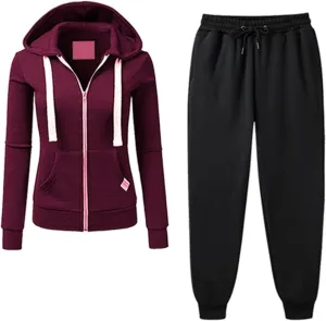 Lastesso Women Workout Sets Soft Tracksuit Outfits Casual Loose Jackets with Pockets Oversized Sweatsuits Lounge Outfits