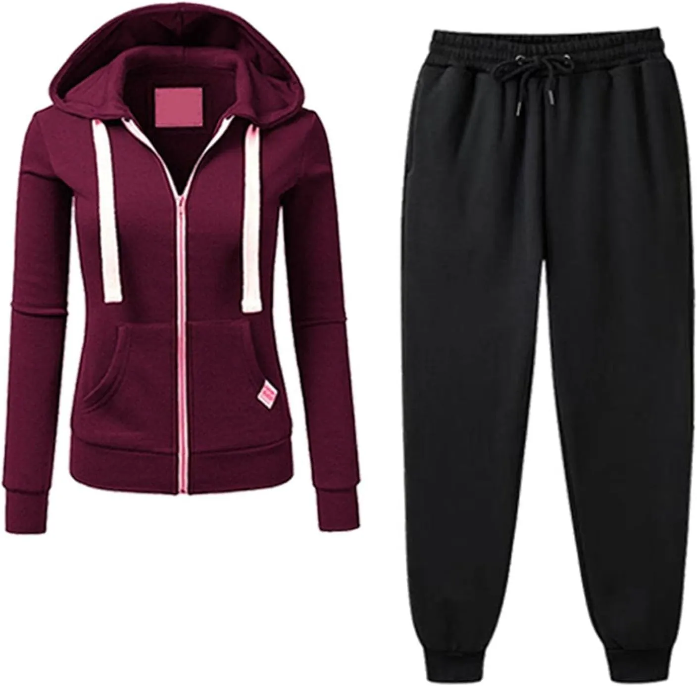 Lastesso Women Workout Sets Soft Tracksuit Outfits Casual Loose Jackets with Pockets Oversized Sweatsuits Lounge Outfits