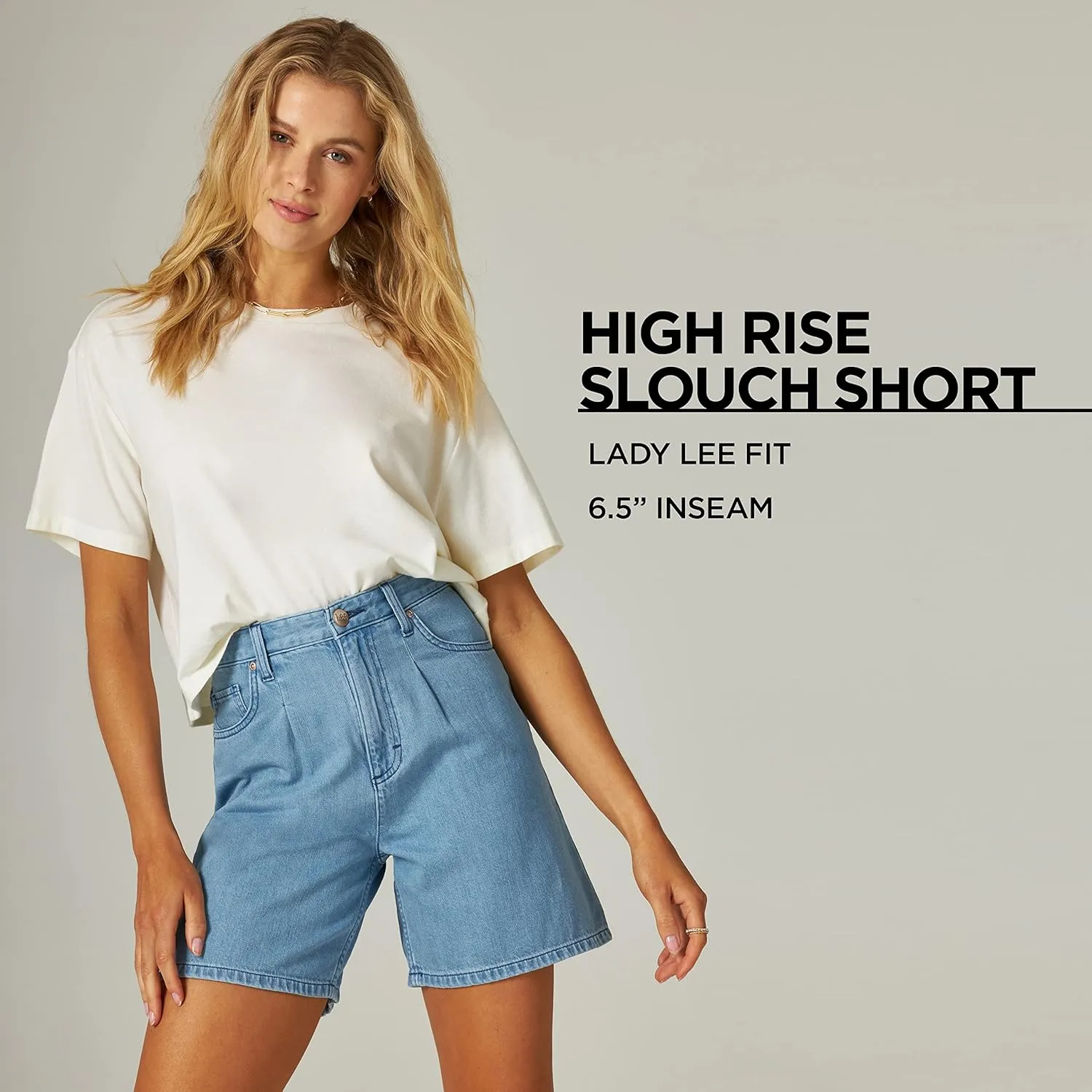Lee Women's High Rise Slouch Jean Short