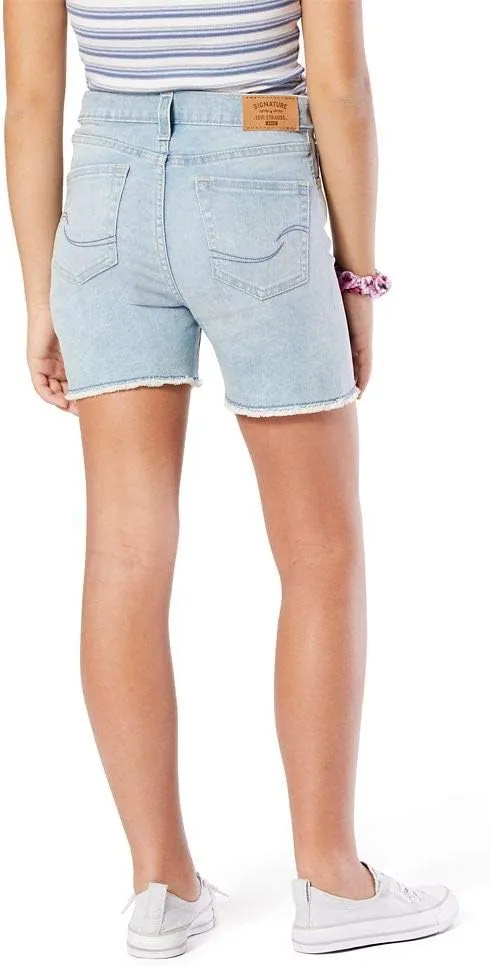 Levi Strauss Signature Gold Girls' High Rise Cut-Off Short