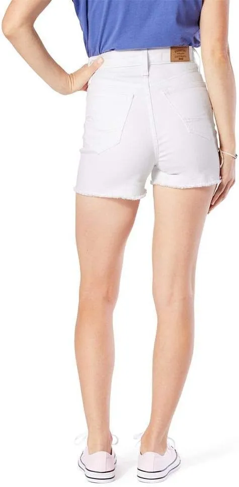 Levi Strauss Signature Gold Women's Juniors High Rise Shortie Cut Off Shorts