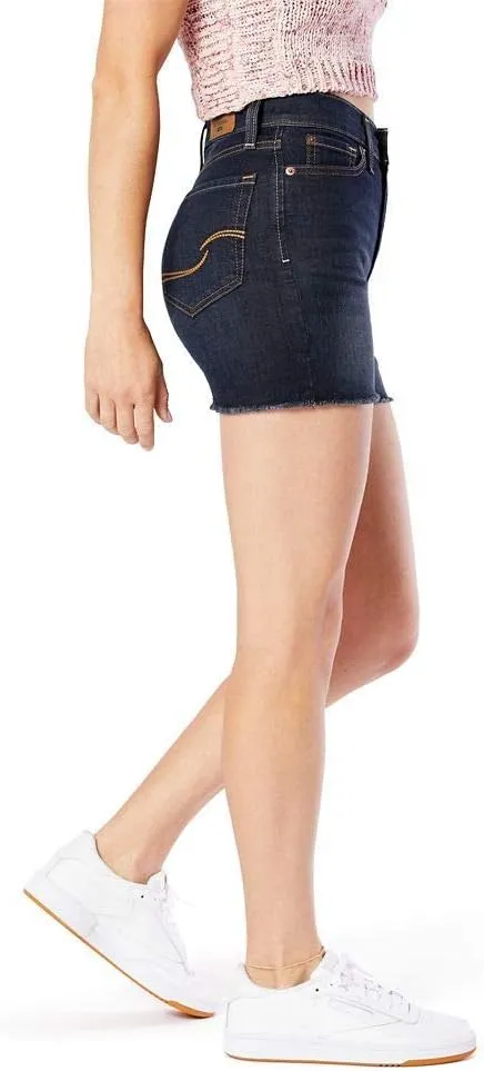 Levi Strauss Signature Gold Women's Juniors High Rise Shortie Cut Off Shorts