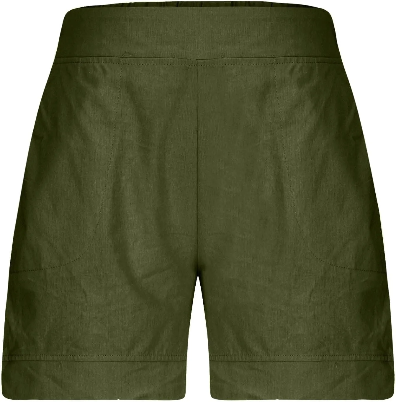 Linen Shorts for Women Trendy High Waisted Loose Wide Leg Beach Shorts Casual Vacation Summer Clothes with Pockets