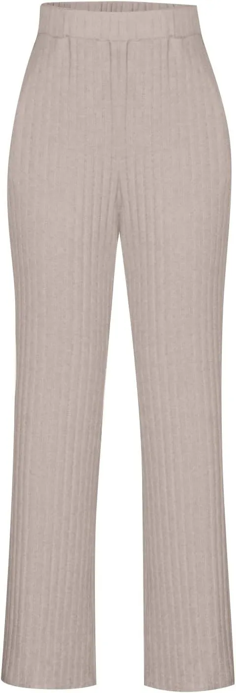 Lounge Sets for Women 2 Piece Postpartum Maternity Pajama Set Soft Ribbed Knit Long Sleeve Top Pants Matching Set