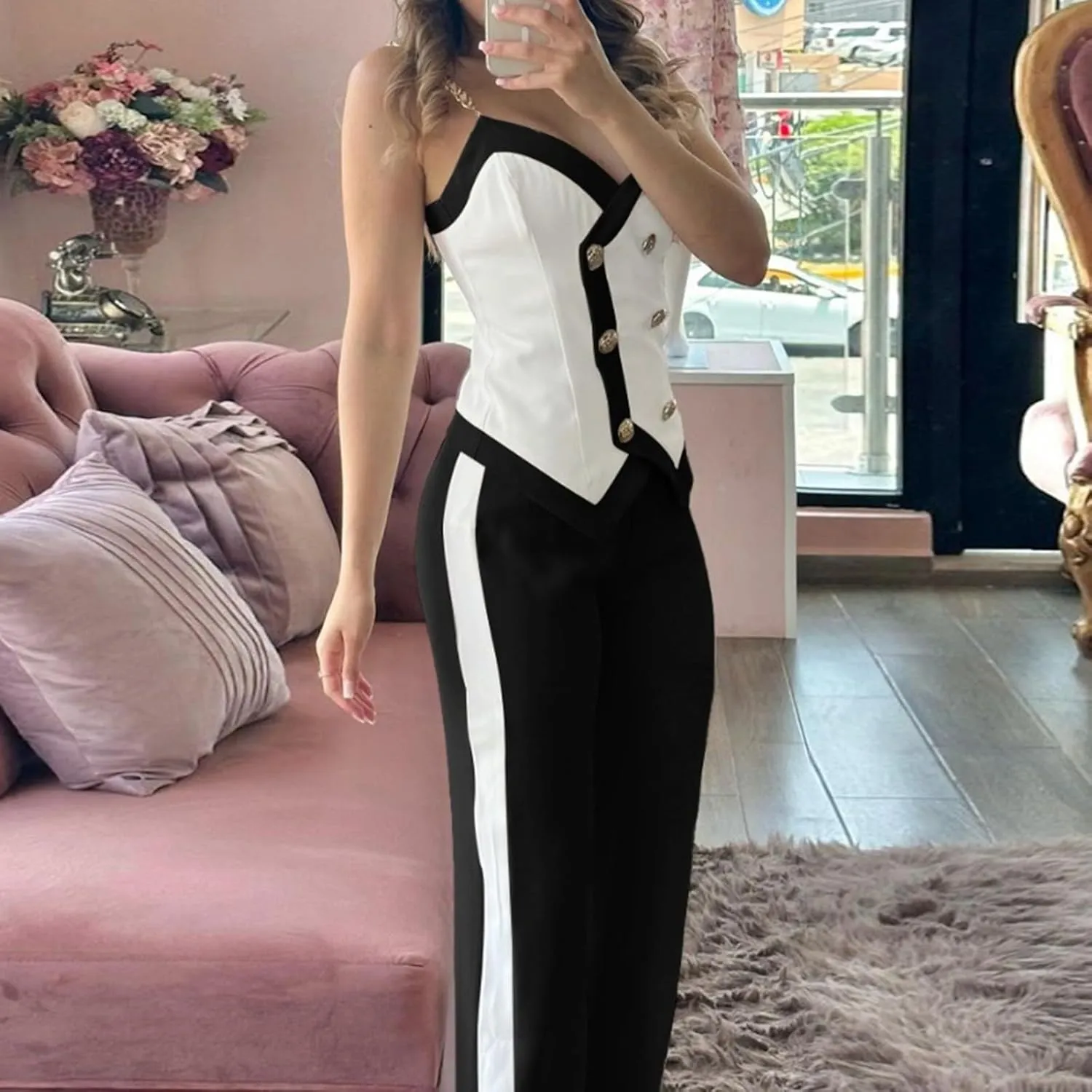 Matching Lounge Sets Women Summer Plus Size Wide Leg Pants Sleeveless Lounge Sets Sexy Cozy Jogger Loungewear Sets