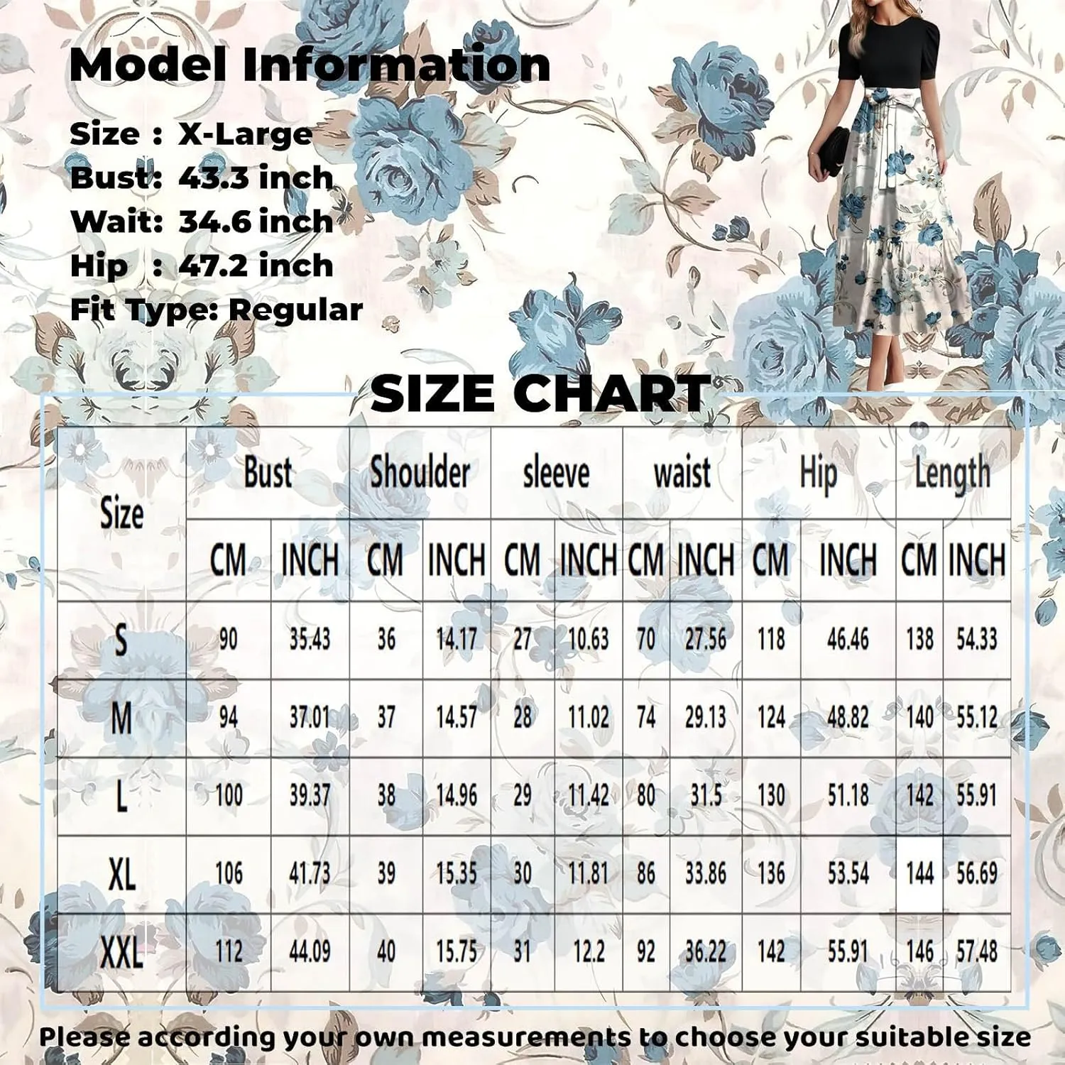 Maxi Dresses for Women 2025 Puff Sleeve Tie Belted Wedding Guest Dress Empire Waist Patchwork A Line Work Dresses