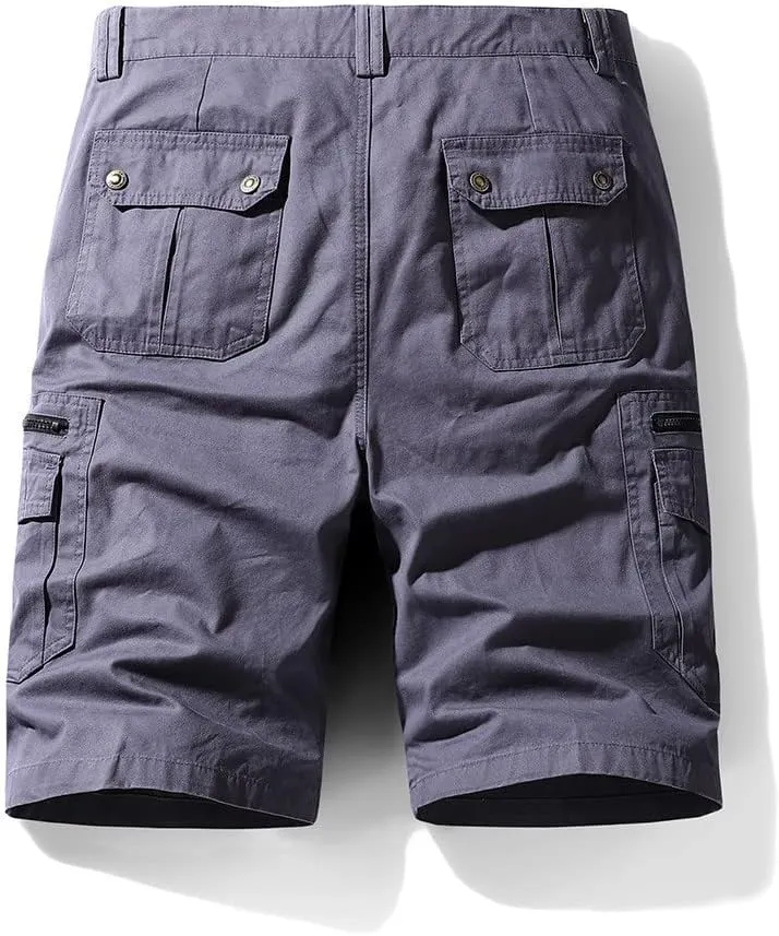 Mens Big and Tall Hiking Cargo Shorts Cotton Casual Lounge Shorts Workout Shorts Fishing Outdoor Tactical Short Pant