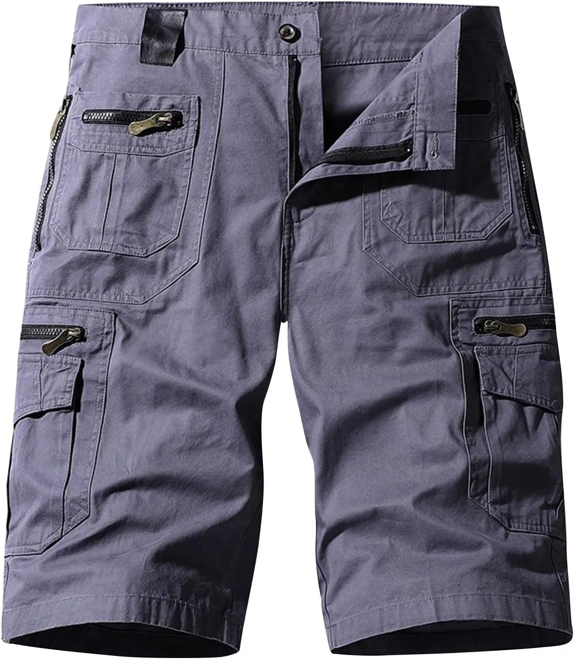 Mens Big and Tall Hiking Cargo Shorts Cotton Casual Lounge Shorts Workout Shorts Fishing Outdoor Tactical Short Pant