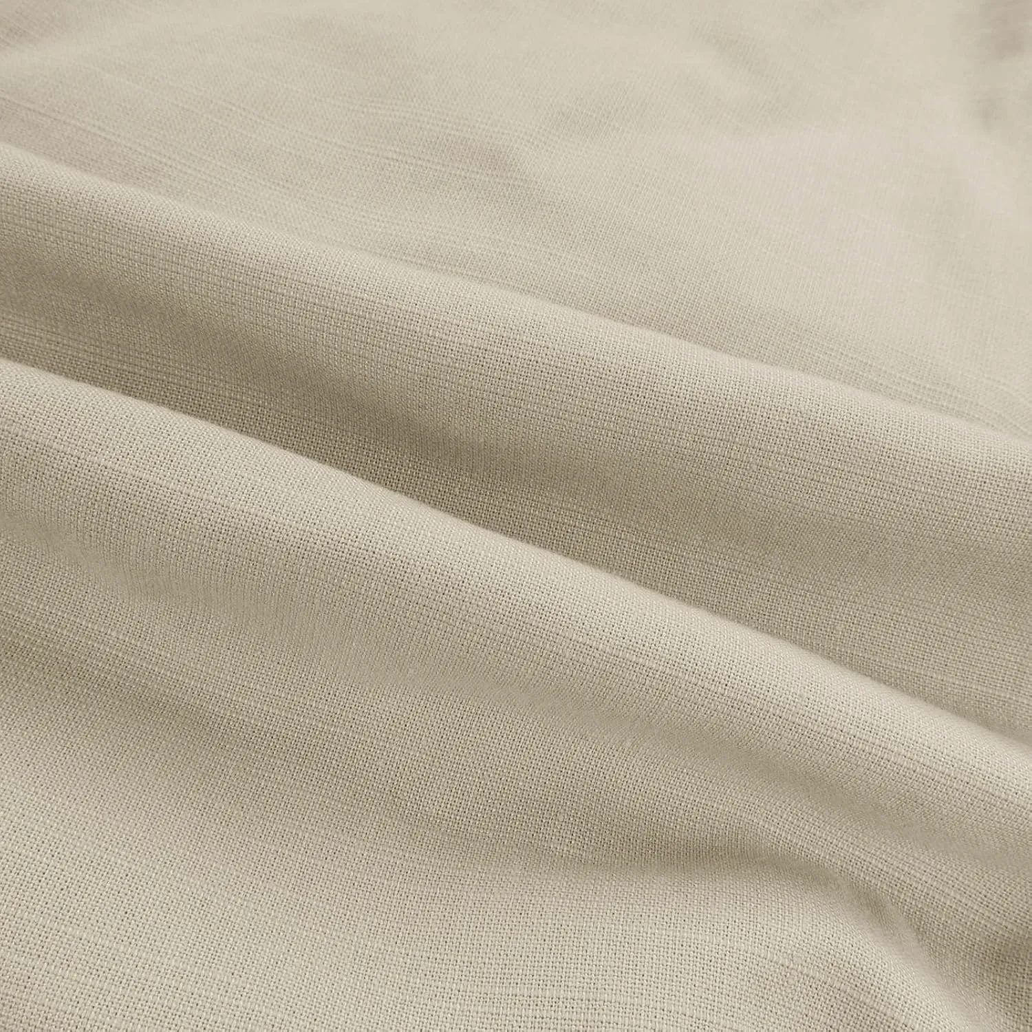 Men's Cotton Linen Shorts Solid Color Casual Pocket Half Shorts Button Zipper Dress Pants with Pockets
