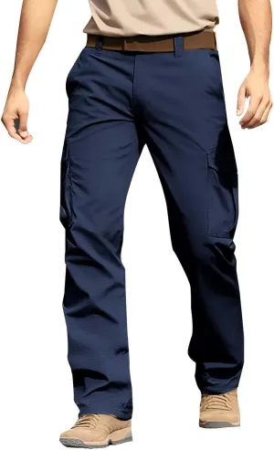 Men's Pajama Shorts Cotton Lounge Sleep Shorts Elastic Waist Sleepwear Pants with Pockets Navy