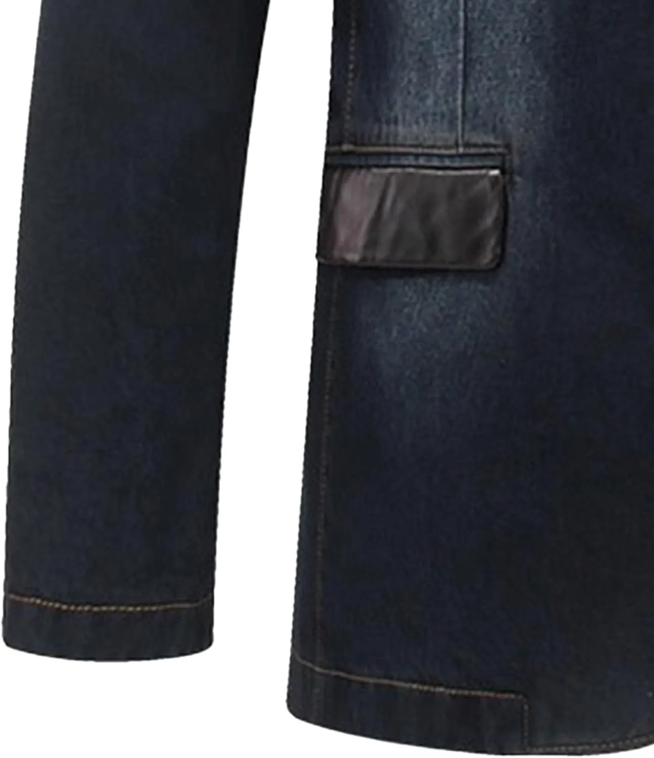 Men's Tailored Slim Denim Blazer Wrinkle Resistant Office Casual Jacket Multiple Color Choices