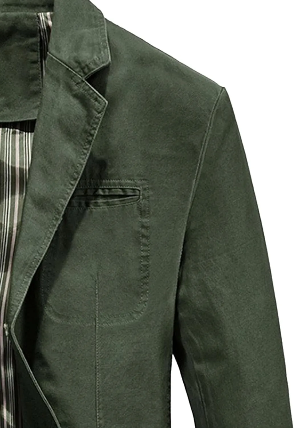Men's Tailored Slim Denim Blazer Wrinkle Resistant Office Casual Jacket Multiple Color Choices