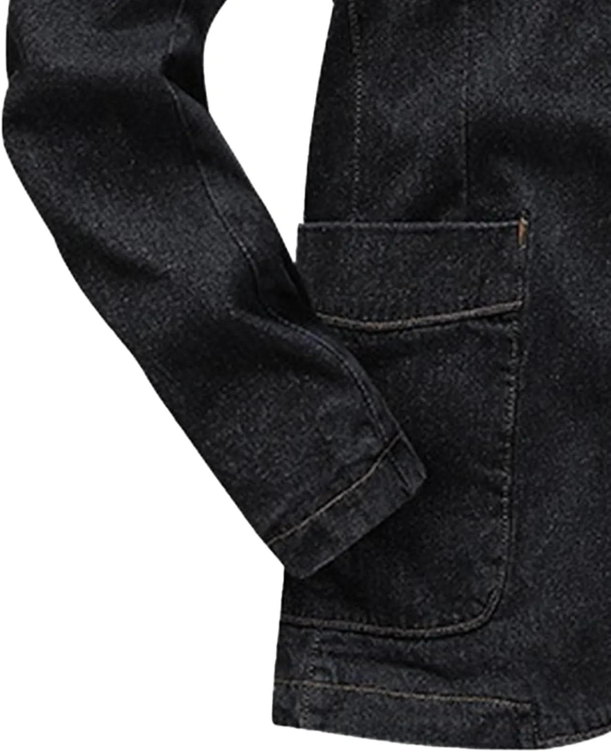 Men's Tailored Slim Denim Blazer Wrinkle Resistant Office Casual Jacket Multiple Color Choices
