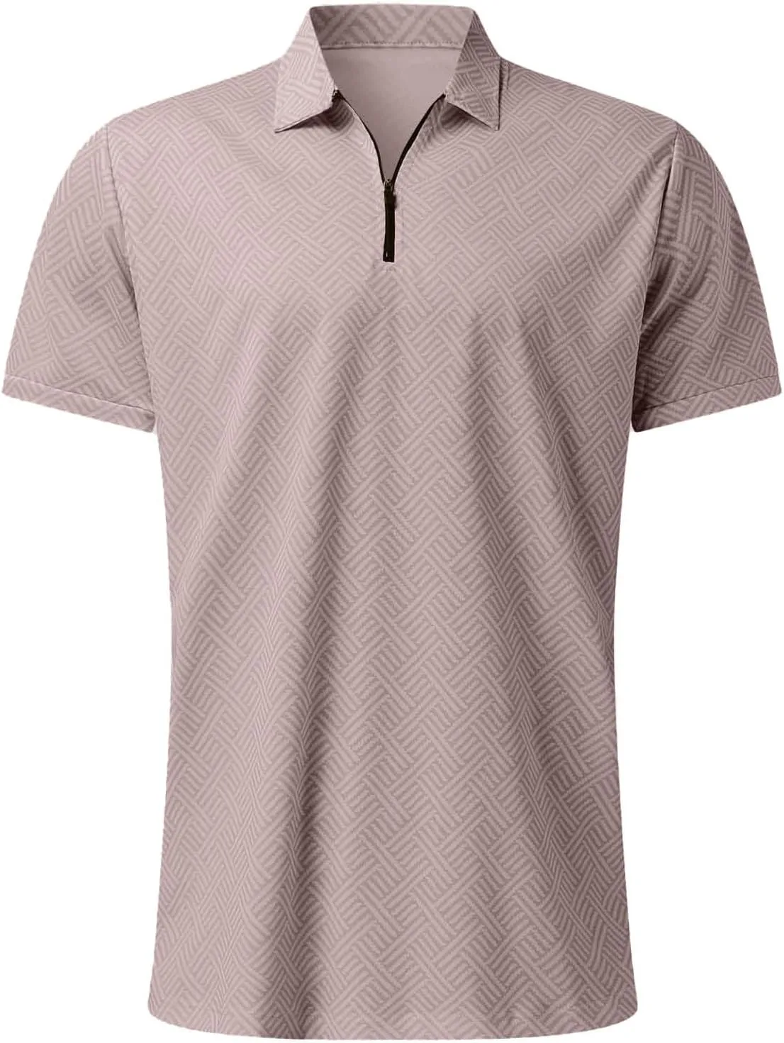 Men's Track Suits 2 Piece Striped Quarter Zipper Summer Sets Outfits Polo Shirt Breathable Casual Short Sleeve and Shorts Set