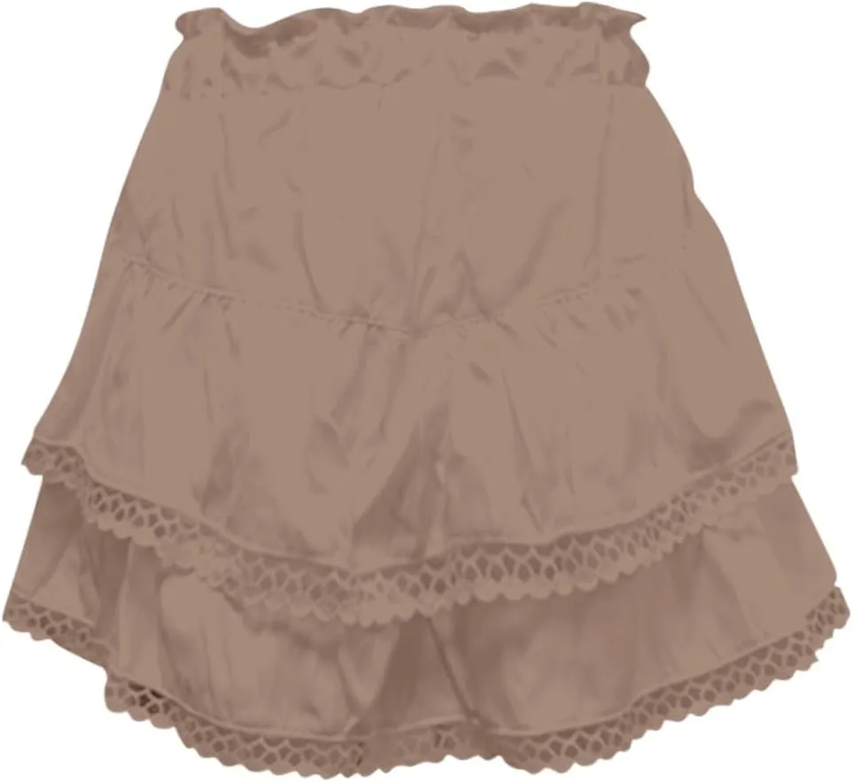 Mini Skirts for Women High Waisted Ruffled Tiered Flowy Shorts for Women Casual Boho Pleated Crochet Tennis Skorts Cute