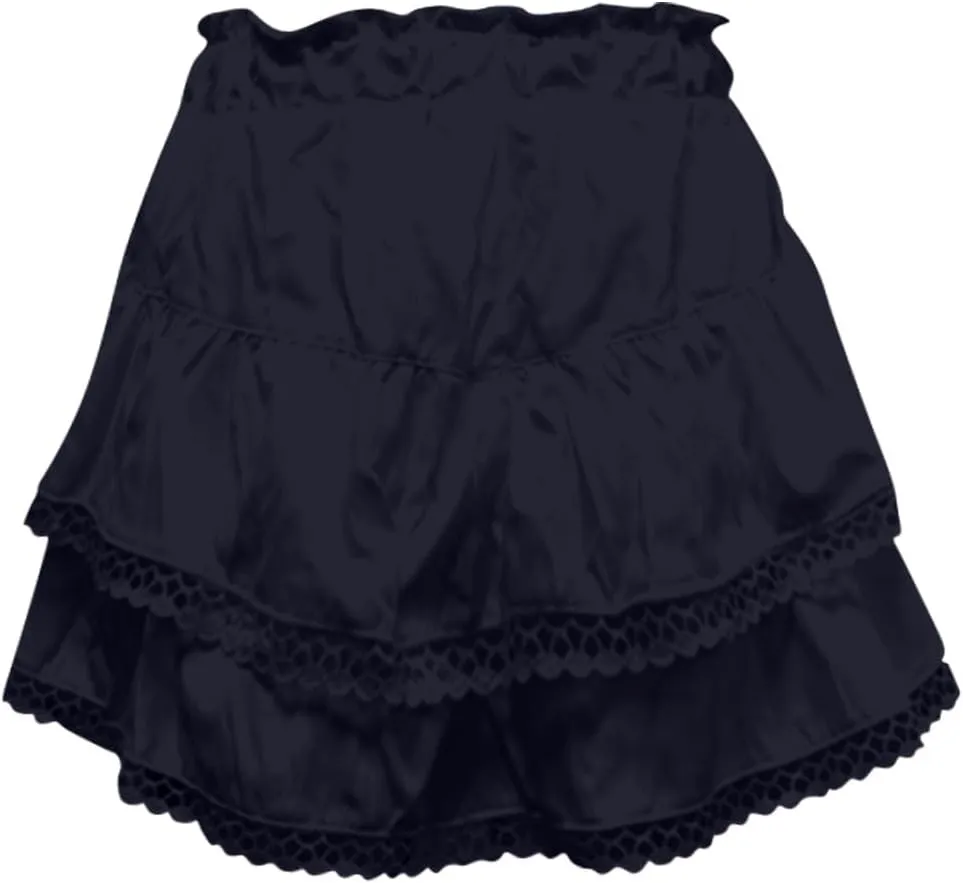 Mini Skirts for Women High Waisted Ruffled Tiered Flowy Shorts for Women Casual Boho Pleated Crochet Tennis Skorts Cute