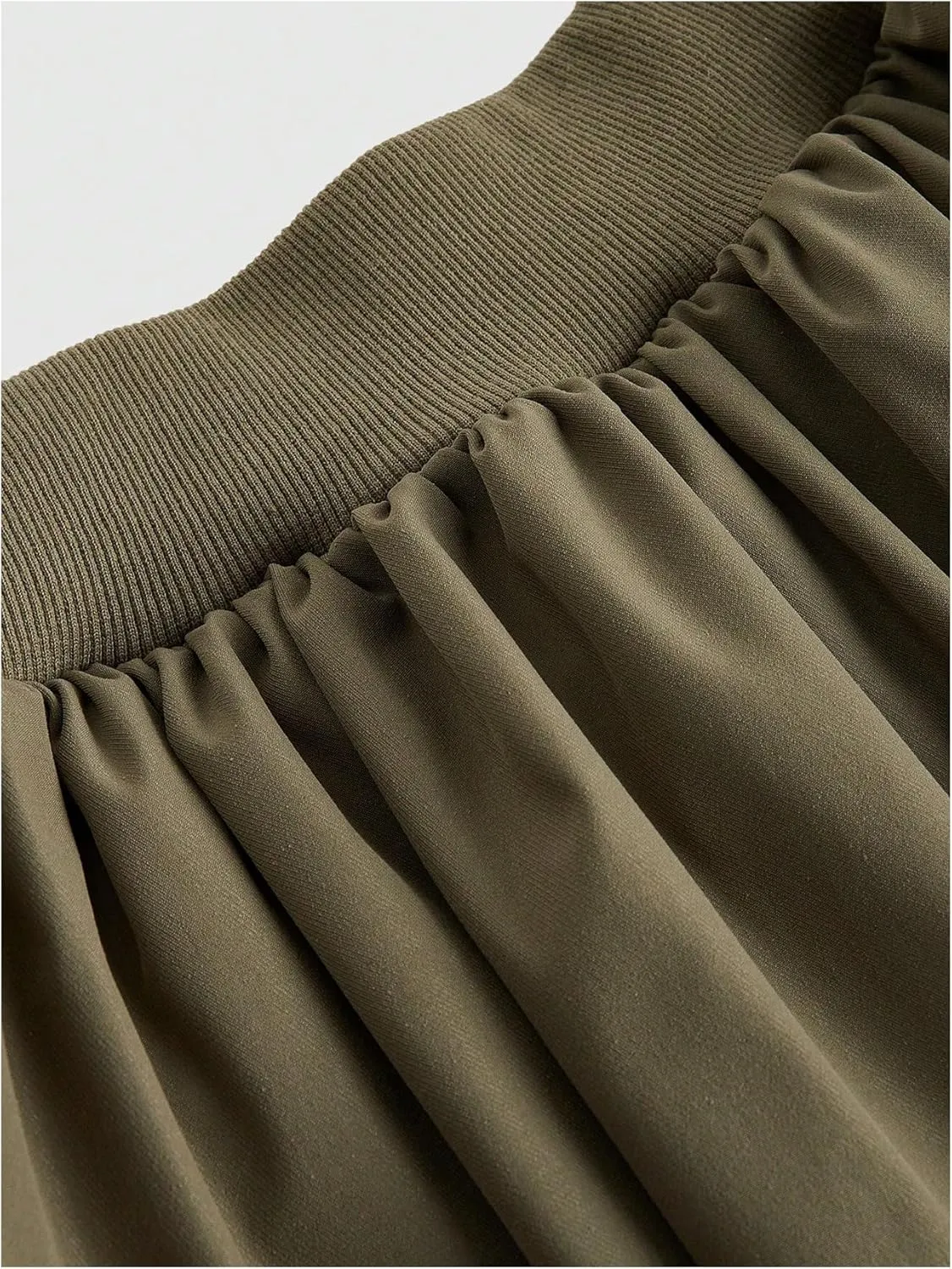 OYOANGLE Women's Pleated Bubble Mini Skirts Y2k High Waist Puffy A-Line Short Skirts