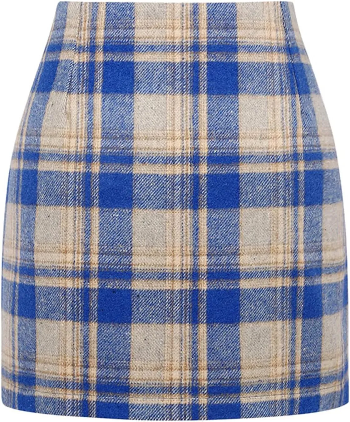 Plaid Skirts for Women Mini Skirts 2025 Aline High Waisted Short Sweater Skirt Pencil Skirt Knee Length