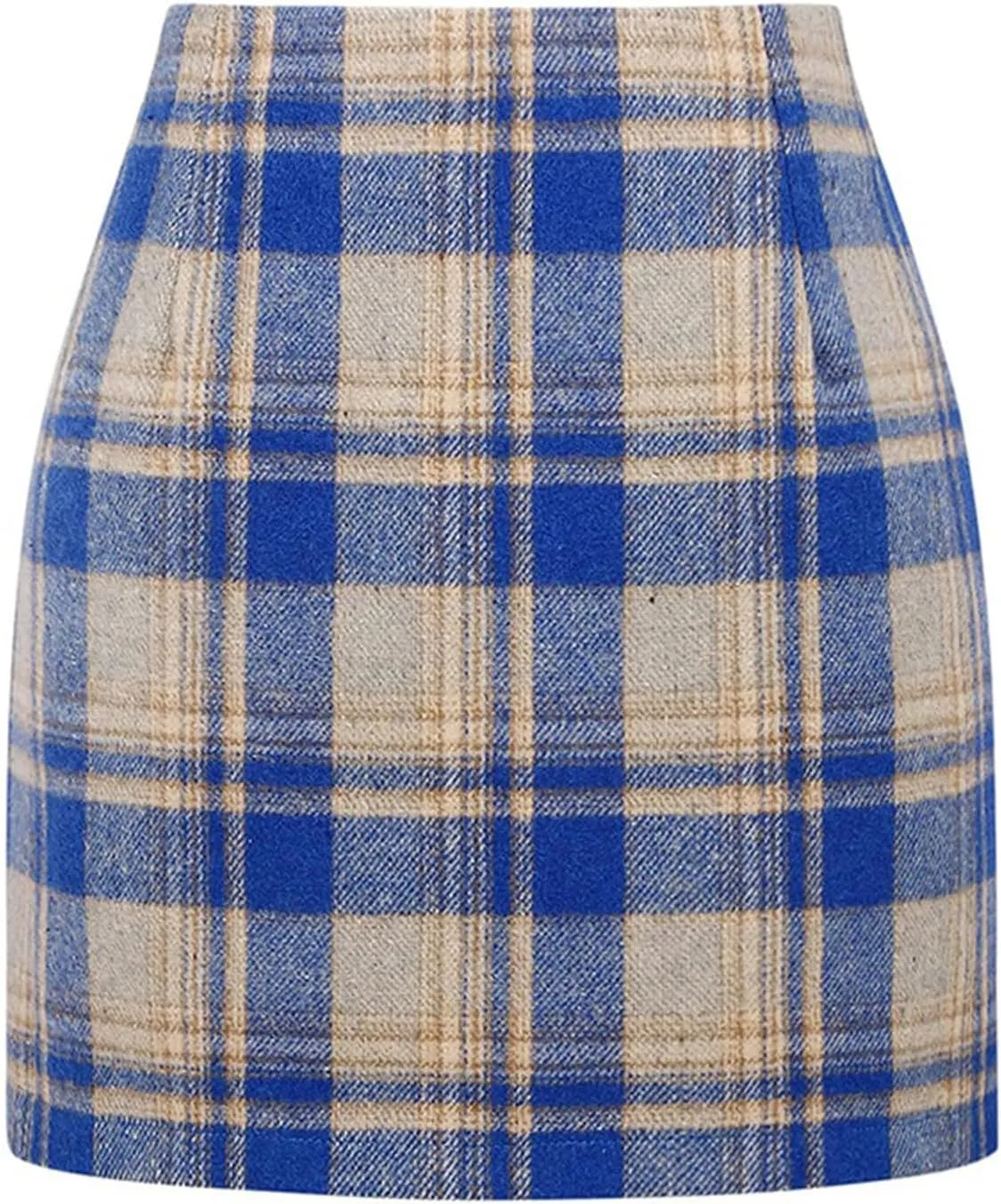 Plaid Skirts for Women Mini Skirts 2025 Aline High Waisted Short Sweater Skirt Pencil Skirt Knee Length