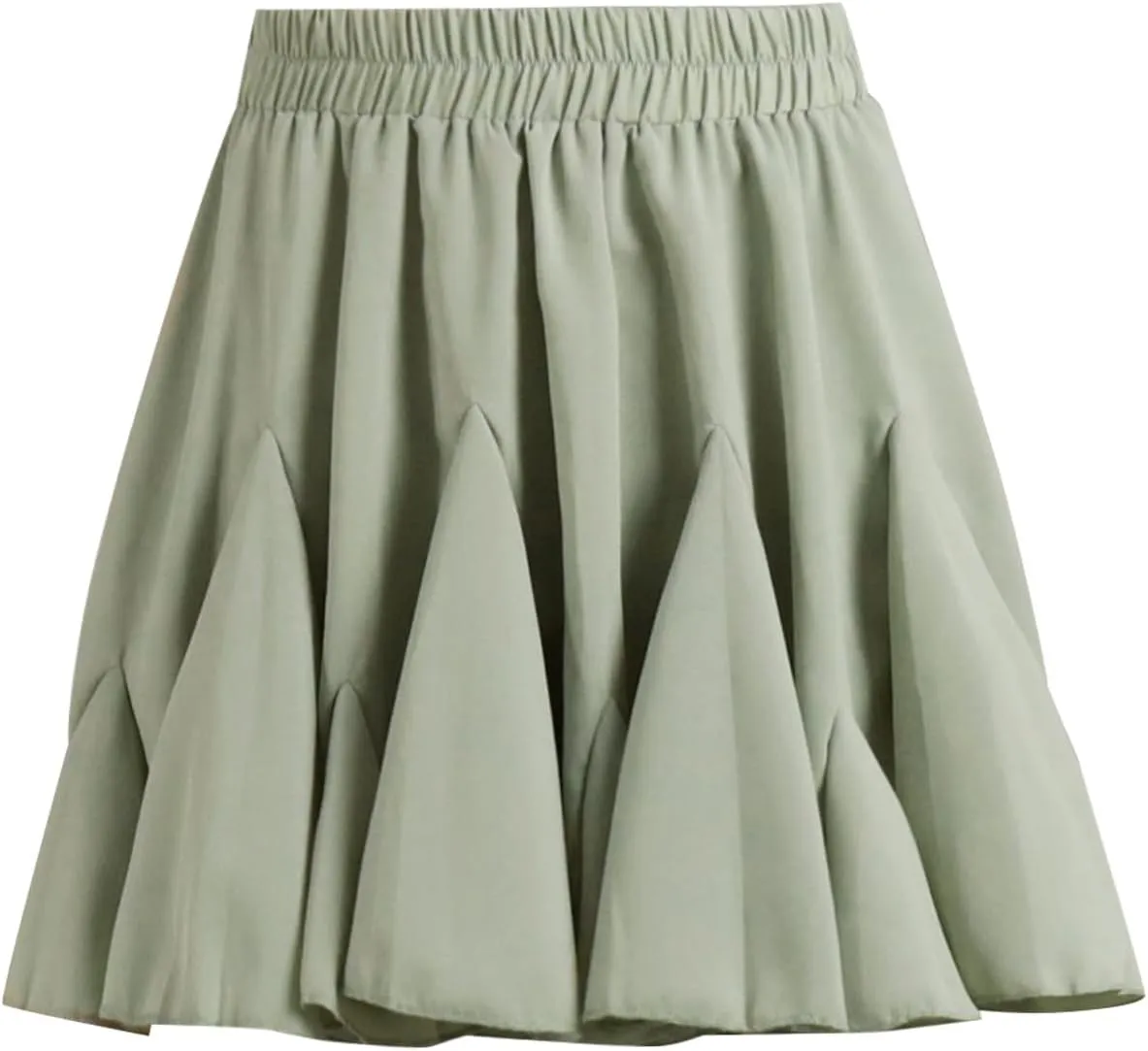 Ruffle Mini Skirt for Women High Waist Flared A Line Skater Skirts Summer Casual Trendy Outfits