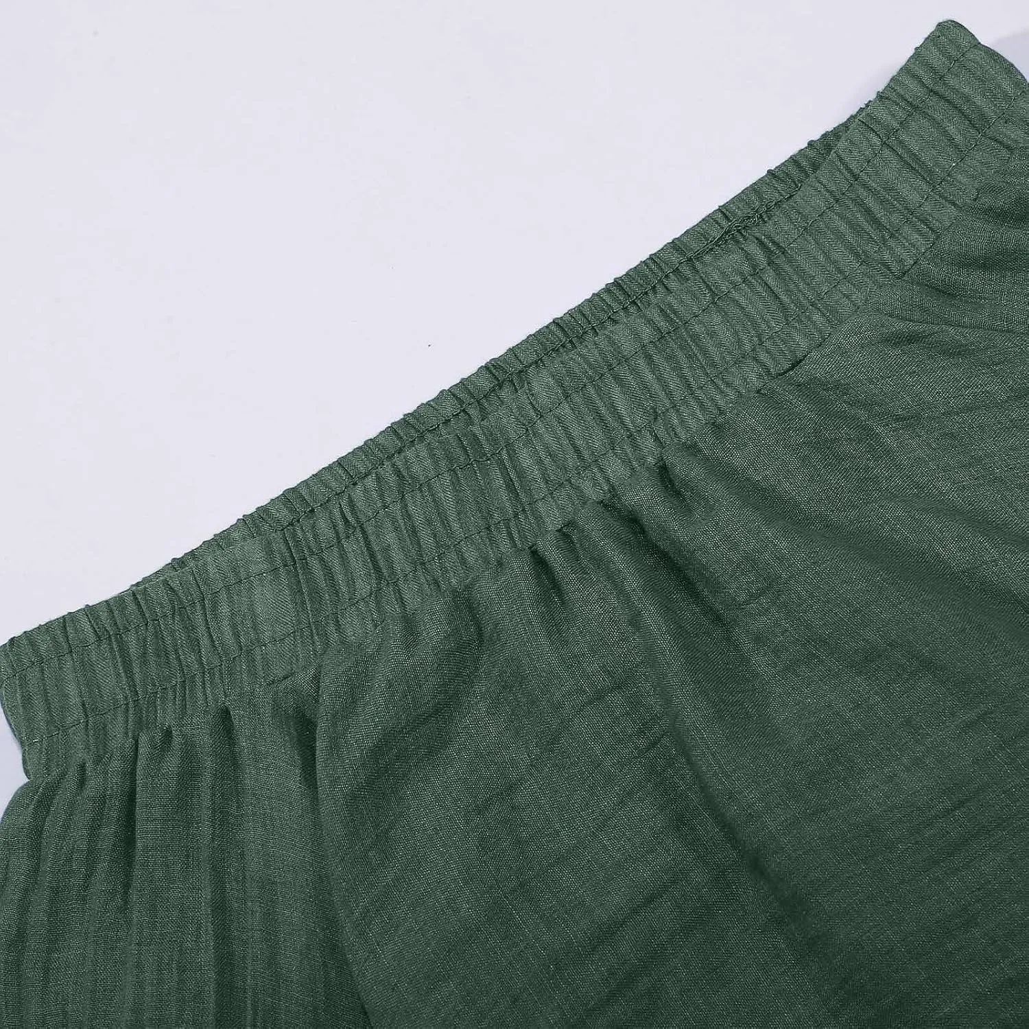 Ruffle Skirt Trendy Flared High Elastic Waist Solid Loose Pleated Long Skirts for Women Summer Vacation Clothes