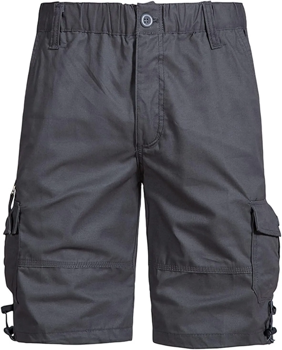 Shorts for Men Casual Summer Elastic Waist Cargo Shorts with Pockets Classic Fit Camouflage 5 Inch Inseam Shorts